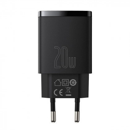 Nabíječka Baseus Compact Quick Charger, USB, USB-C, 20W