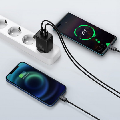 Nabíječka Baseus Compact Quick Charger, USB, USB-C, 20W