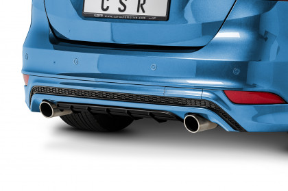 Spoiler pod zadní nárazník, difuzor CSR - Ford Focus MK3 ST-Line černý lesklý