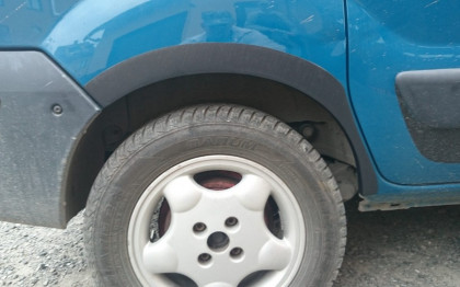 Plastové lemy blatníků Renault Kangoo I 3-dv. (1998-2008) 4ks
