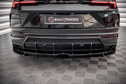 Spoiler zadního nárazníku Lamborghini Urus Mk1 černý lesklý plast
