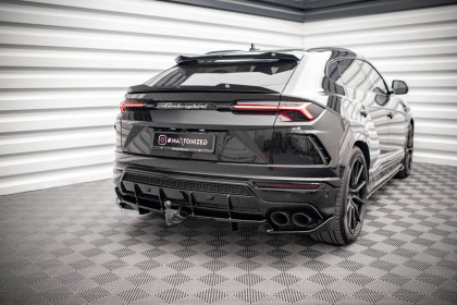 Spoiler zadního nárazníku Lamborghini Urus Mk1 černý lesklý plast