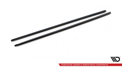 Prahové lišty Peugeot 208 GTi Mk1 černý lesklý plast