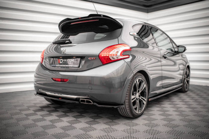 Spoiler zadního nárazníku Peugeot 208 GTi Mk1 černý lesklý plast