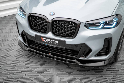 Spojler pod nárazník lipa V.1 BMW X4 M-Pack G02 Facelift černý lesklý plast