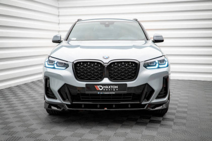 Spojler pod nárazník lipa V.2 BMW X4 M-Pack G02 Facelift černý lesklý plast