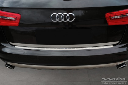 Nerezová ochranná lišta zadního nárazníku Audi A6 C7 Allroad 2012-2018