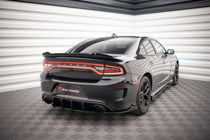 Splittery zadní boční Dodge Charger SRT Mk7 Facelift černý lesklý plast