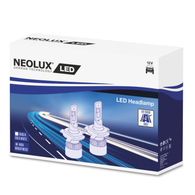 LED žárovky H4 NEOLUX 12V, LEDriving® HL 6000K 2ks
