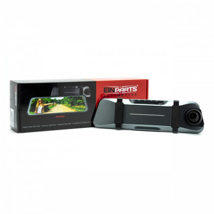 DVR kamera Full TFT 1080P v zrcátku s dotykovým monitorem 9,66" + couvací kamera