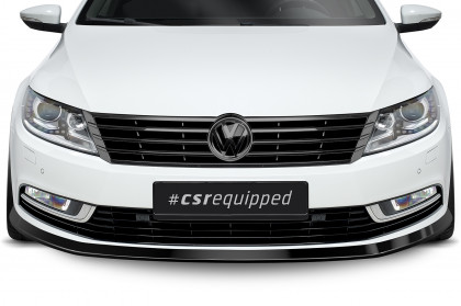Spoiler pod přední nárazník CSR CUP - VW CC 12-17 carbon look lesklý