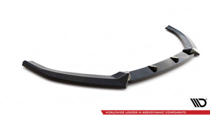 Spojler pod nárazník lipa V.1 Audi S3 Sportback 8V Facelift černý lesklý plast