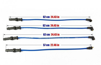 Przewody zapłonowe PowerTEC SUBARU IMPREZA LEGACY EJ16-EJ22 89-92 Czerwone