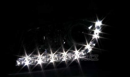 Přední světla - Devil Eyes Audi A3 8P 03-08 chromové