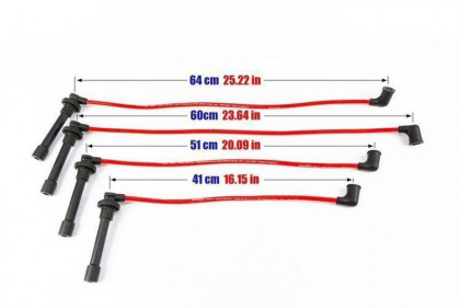 Przewody zapłonowe PowerTEC HONDA CIVIC AERODECK 98-01 Niebieskie