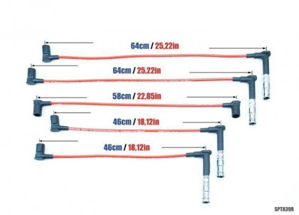 Przewody zapłonowe PowerTEC MERCEDES-BENZ 190E 2.3 2.5L 84-93 Niebieskie