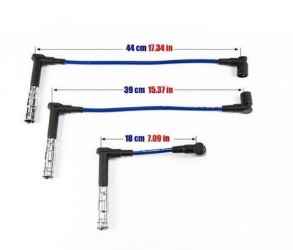 Przewody zapłonowe PowerTEC MERCEDES-BENZ E G S SL 400 420 500 90-98 Niebieskie