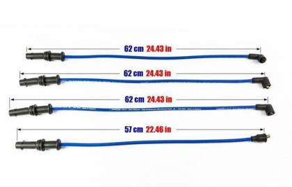 Przewody zapłonowe PowerTEC SUBARU IMPREZA LEGACY EJ16-EJ22 89-92 Niebieskie