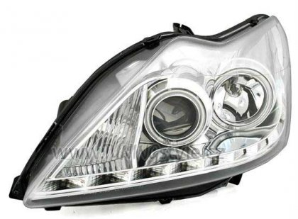 Přední světla angel eyes CCFL s LED Ford Focus II FL 08-11 chrom