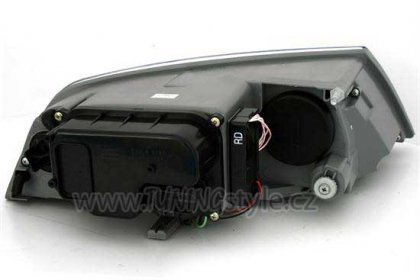 Přední světla angel eyes CCFL s LED Škoda Octavia II 04-08 černá
