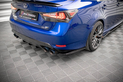 Splittery zadní boční Lexus GS F Mk4 Facelift černý lesklý plast