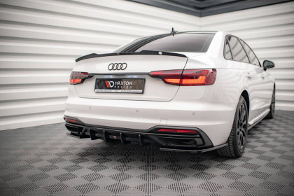 Spoiler zadního nárazníku Audi A4 B9 Facelift carbon look