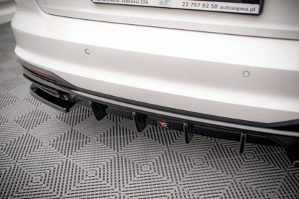 Spoiler zadního nárazníku Audi A4 B9 Facelift carbon look