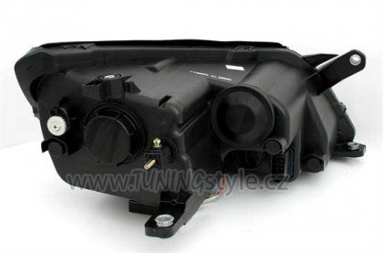 Přední světla Angel Eyes CCFL s LED VW Tiguan 07-11 černá