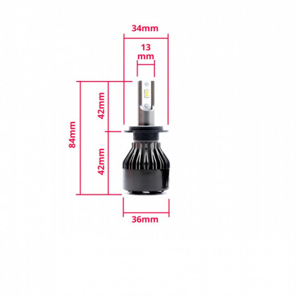 LED žárovky LED H7 FLIP CHIP USA 12/24V (2ks)