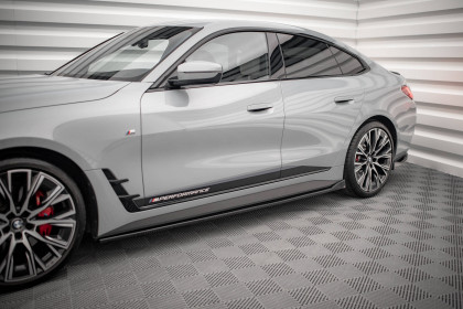 Prahové lišty V.2 BMW 4 Gran Coupe M-Pack G26 černý lesklý plast