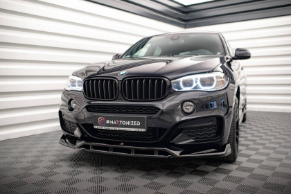 Spojler pod nárazník lipa V.3 BMW X6 M-Pack F16 carbon look