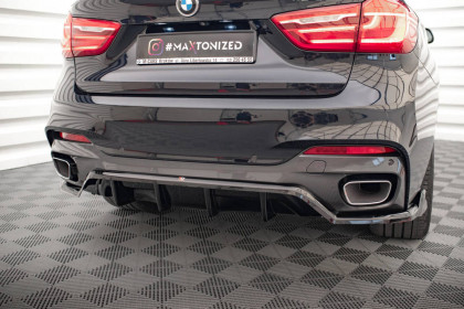 Spoiler zadního nárazníku BMW X6 M-Pack F16 černý lesklý plast