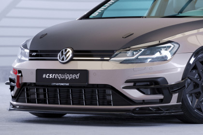 Spoiler pod přední nárazník CSR CUP pro VW Golf 7 17-21 carbon look lesklý