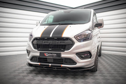 Spojler pod nárazník lipa Ford Transit Custom ST-Line Mk1 Facelift černý lesklý plast