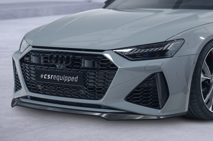 Spoiler pod přední nárazník CSR CUP pro Audi RS6 C8 / RS7 C8 (4K) - carbon look lesklý
