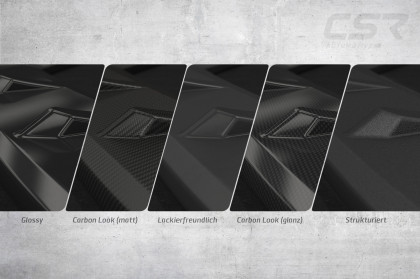 Spoiler pod přední nárazník CSR CUP pro Audi RS6 C8 / RS7 C8 (4K) - carbon look lesklý