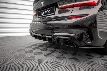 Difuzor zadního nárazníku BMW M340i G20 / G21 černý lesklý plast