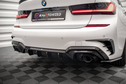 Difuzor zadního nárazníku BMW 3 M-Pack G20 / G21 černý texturovaný plast