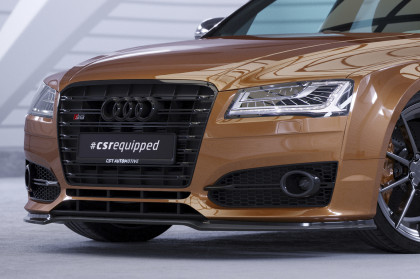 Spoiler pod přední nárazník CSR CUP pro Audi S8 / S8 Plus D4 (Typ 4H) - černý lesklý