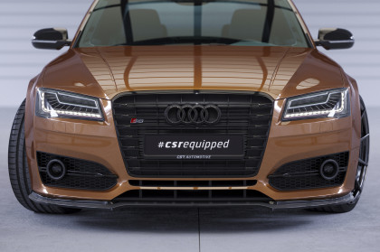 Spoiler pod přední nárazník CSR CUP pro Audi S8 / S8 Plus D4 (Typ 4H) - černý lesklý