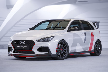 Spoiler pod přední nárazník CSR CUP - Hyundai I30 N (PD) carbon look matný 