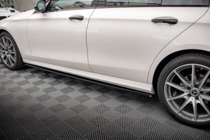 Prahové lišty Mercedes-Benz E AMG-Line W213 Facelift černý lesklý plast