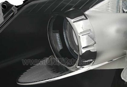 Přední světla angel eyes Opel Corsa D 06- černá