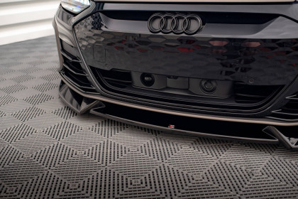Spojler pod nárazník lipa V.1 Audi e-Tron GT / RS GT Mk1 černý lesklý plast