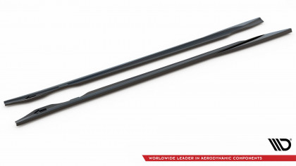 Prahové lišty V.1 Audi e-Tron GT / RS GT Mk1 černý lesklý plast