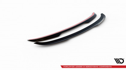 Prodloužení spoileru Audi e-Tron GT / RS GT RS Mk1 černý lesklý plast