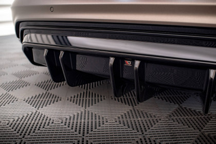 Difuzor zadního nárazníku Audi e-Tron GT / RS GT Mk1 černý lesklý plast