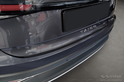 Nerezová ochranná lišta zadního nárazníku VW Taigo 21- černá