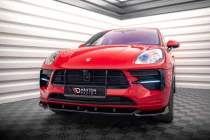 Spojler pod nárazník lipa V.1 Porsche Macan Mk1 Facelift černý lesklý plast