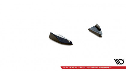 Splittery zadní boční Porsche Macan Mk1 Facelift černý lesklý plast